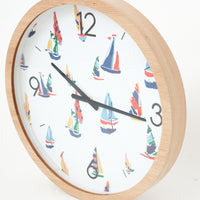 Large Wall Clock - Sailboats Clock price-change-job-active Wall Clock Batela Giftware