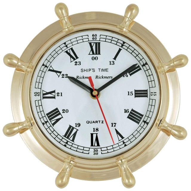 Ship's Wheel Wall Clock Clock Wall Clock Batela Giftware