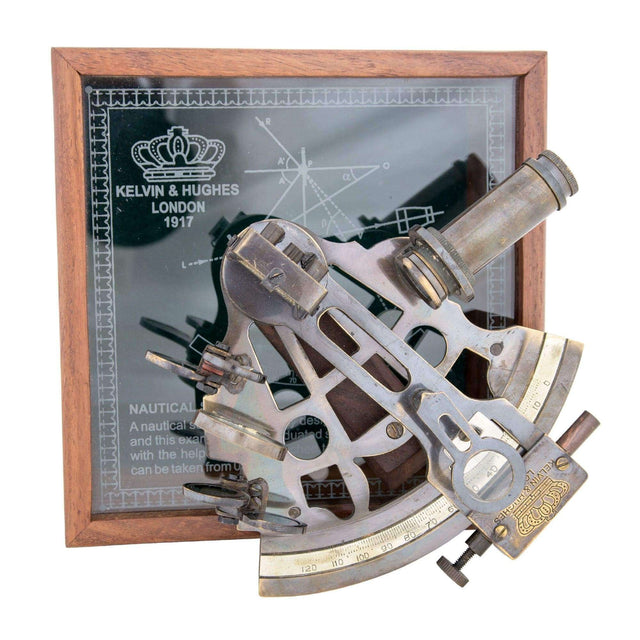 Brass Sextant Gift Set Desktop Batela Giftware