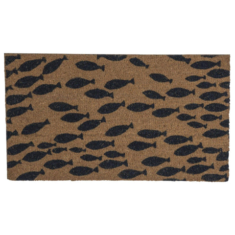 Shoal of Blue Fish Doormat Doormats Batela Giftware