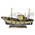 Fishing Boat, Blue and Cream - Model Boat Fishing Boats price-change-job-active Batela Giftware